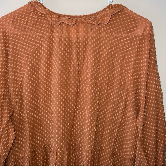 Johnny Was Orla Dress Orange Tiered Embroidered Ruffle Women’s Size XL - Picture 10 of 10